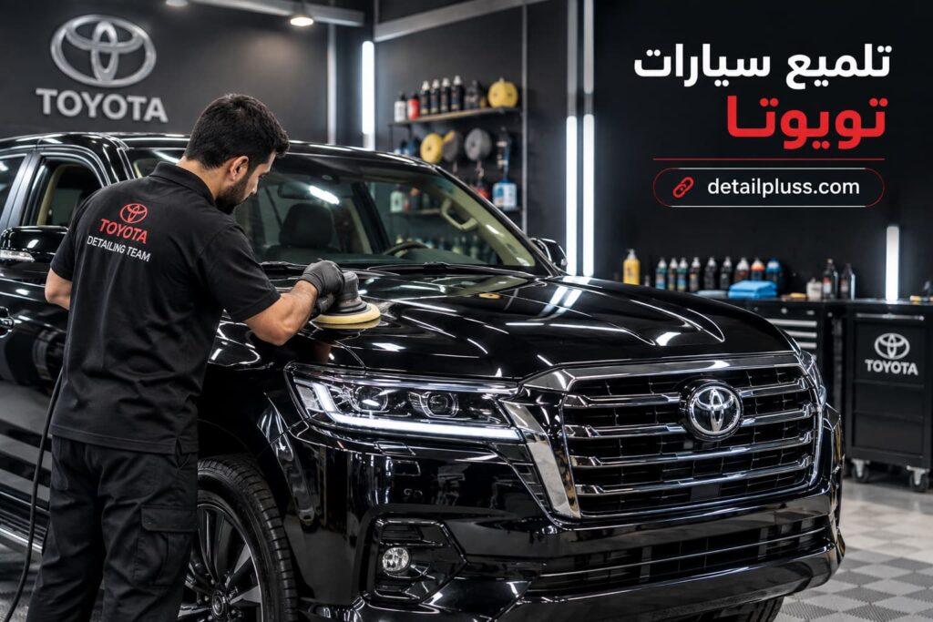 طريقة تلميع سيارات تويوتا
